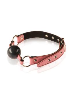 Baillon Boule cuir rose