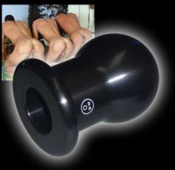 Anal Stretching Ring - Black - Size XS