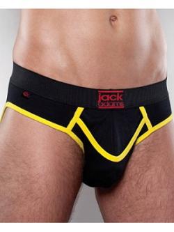 Slip ouvert ''Army Fly'' Jackadams - Black/Yellow - Size XL