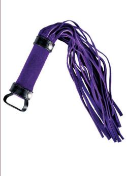Petit Fouet mauve - Mini Flogger - Cuir