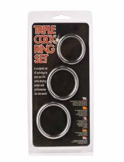 Triple Cock Ring Set