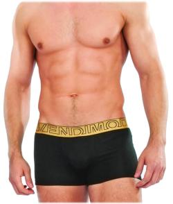Boxer Plain Shiny - Modus Vivendi - Noir/Or - Taille M