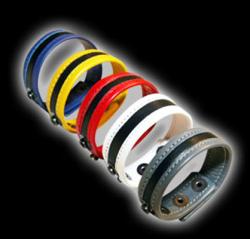 Cock Strap Cuir 2 pressions - Yellow