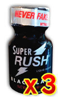 Cliquez pour voir la fiche produit- Poppers Super Rush Black Label (Pentyle) x 3