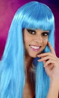 Cliquez pour voir la fiche produit- Perruque Cabaret Wigs - Coupe Longue - Bleu