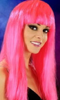 Cliquez pour voir la fiche produit- Perruque Cabaret Wigs - Coupe Longue - Fushia