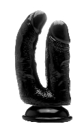 Click to see product infos-  Double Cock - RealRocK - Black - Size 6.5 Inches