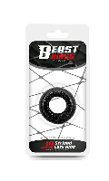 Click to see product infos- Silicone Striped Cock Ring - Beast Rings - 19 mm - Black