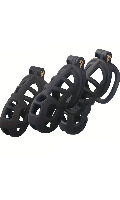 Cliquez pour voir la fiche produit- Cage chastet Rsine COBRA - Noir - Large