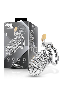 Click to see product infos- Metal Chastity Cage ''Warden'' - DomLock - Size S