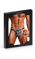 Cliquez pour voir la fiche produit- String Homme Zèbre - ParisHollywood - Noir - Taille L/XL
