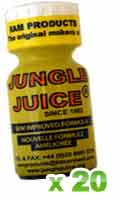 Cliquez pour voir la fiche produit- Poppers Jungle Juice anglais RAM 25 ml x 20