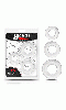 Cliquez pour voir la fiche produit- Set de 3 Cockrings Transparents - Beast Rings